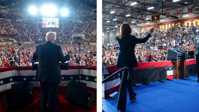 Poll: Favorability of Trump, Harris on low end