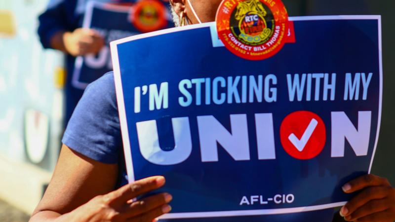 Thousands demonstrate for workers rights, against Trump on May Day