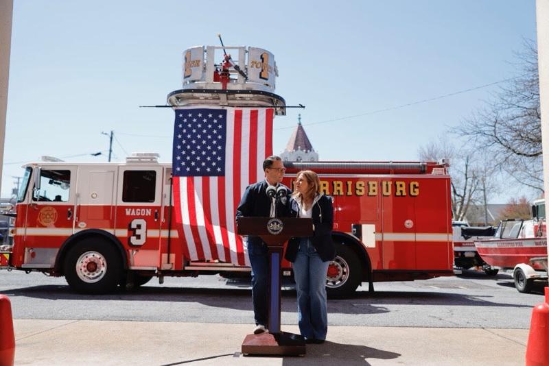 Shapiro talks next steps at firefighter lunch