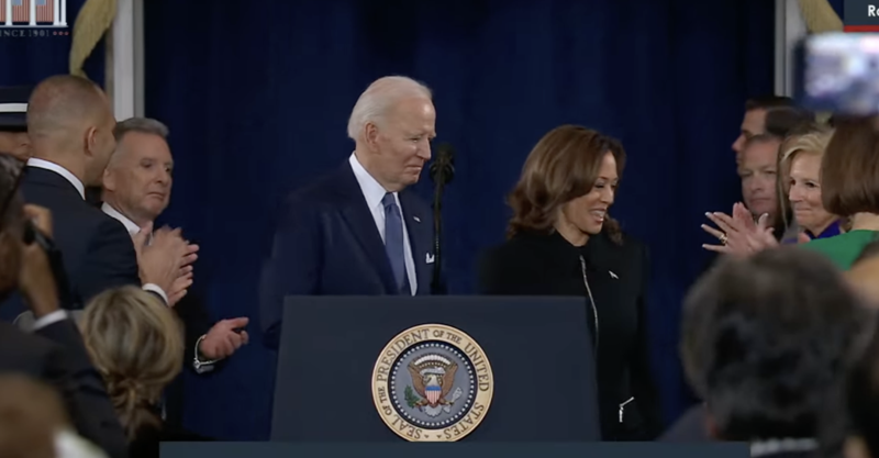 White House shrugs off Harris speech attacking Trump