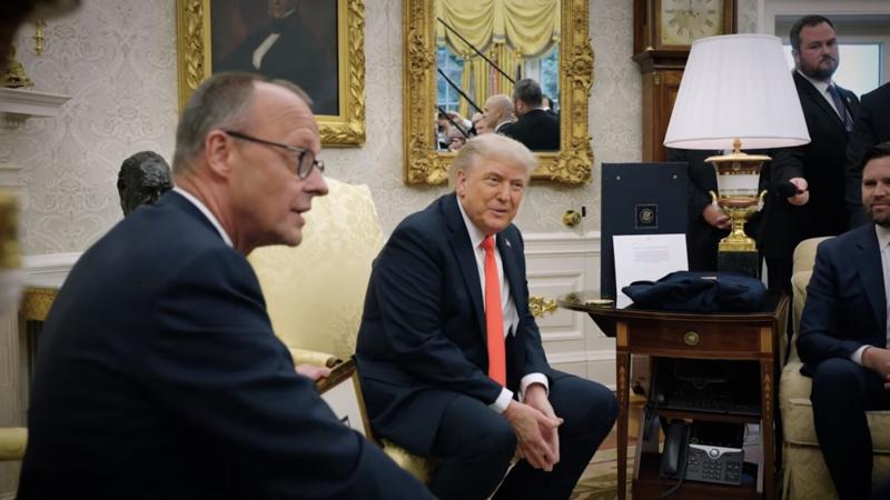 Trump hosts German chancellor in first Oval Office meeting, discusses Ukraine