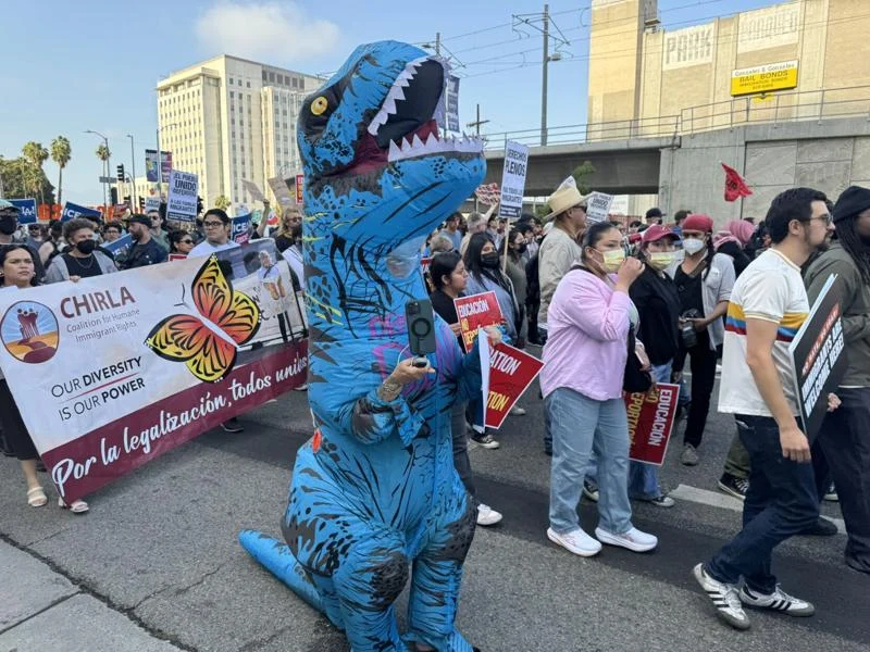 Bien-era grant funds LA immigration protestors