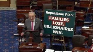 Republicans’ $9.4B rescissions package bogged down in Senate vote-a-rama